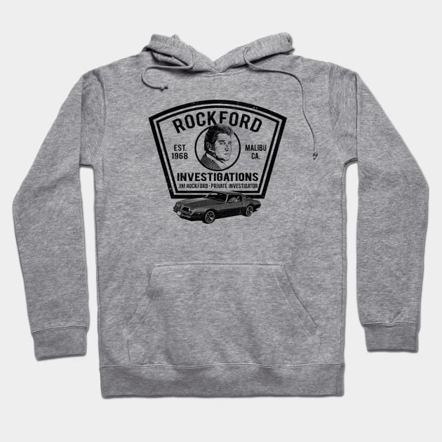 Jim Rockford Private Investigator Hoodie by Alema Art